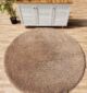 Handcrafted Round Shaggy Rug for Living Room