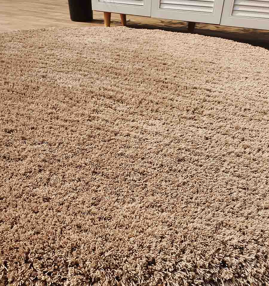 High-Quality Round Shaggy Rug for Living Room - SG 08 (150cm) High-Quality Round Shaggy Rug for Living Room