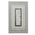 Luxurious Cream & Gold Color Turkish Machine Made Rug For Bedroom- ND81A