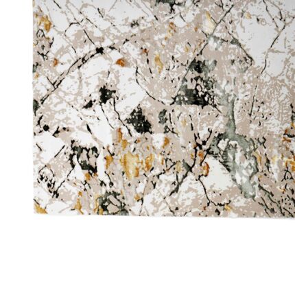 Luxurious cream and gold machine-made Turkish rug, NM85A, perfect for elegant home decor.