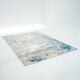 Stunning Abstract Pattern Cream Color Machine Made Rug For Bedroom - NF98B