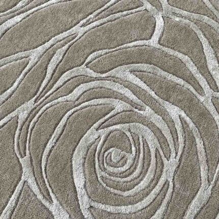 Elegant 80x200cm handmade rug, ZUA-07, crafted from wool, silk, and cotton, perfect for adding a touch of sophistication to your home decor by Ramsha Home.