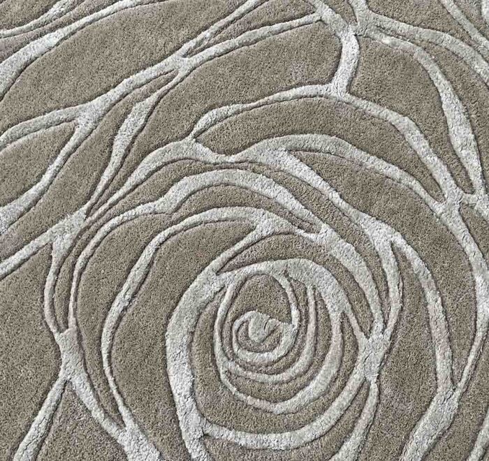 Elegant 80x200cm handmade rug, ZUA-07, crafted from wool, silk, and cotton, perfect for adding a touch of sophistication to your home decor by Ramsha Home.