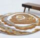 Round Novara Rug CMN 12, 200cm, multi-color for drawing room decor, combining elegance and vibrancy.