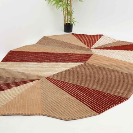 Stunning Multi Color Wool, Tencil & Cotton Decor Handmade Rug - HTWV 86 (200x300cm)