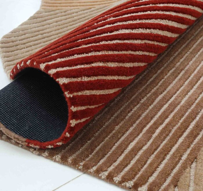 Stunning Multi Color Wool, Tencil & Cotton Decor Handmade Rug - HTWV 86 (200x300cm)