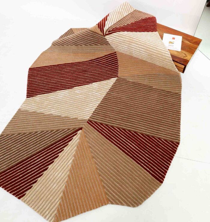 Stunning Multi Color Wool, Tencil & Cotton Decor Handmade Rug - HTWV 86 (200x300cm)