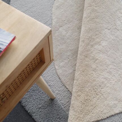 Handmade rug highlighting exquisite weaving, artisanal craftsmanship, and timeless elegance