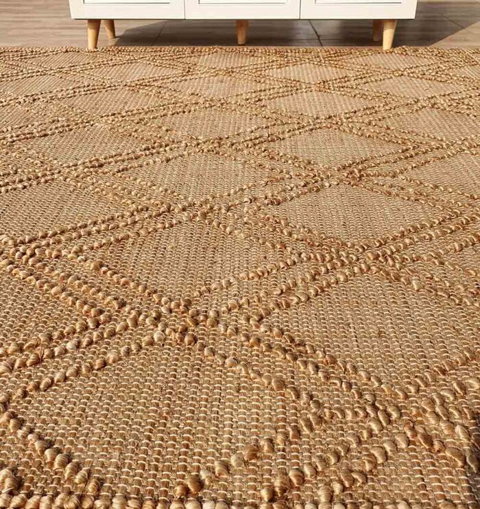 Handmade jute rug UAE – eco-friendly floor covering | Ramsha Home