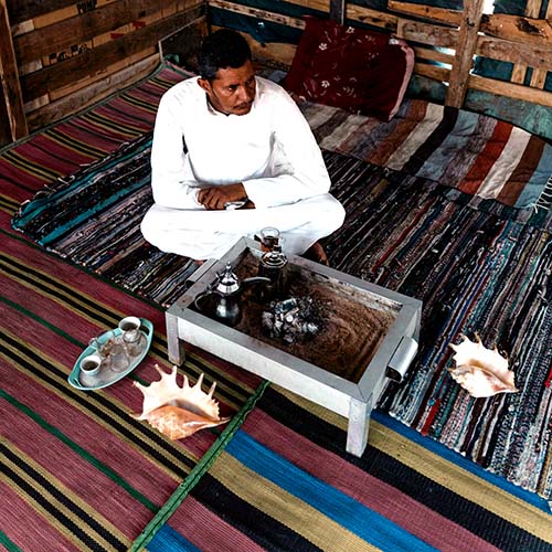 hand-knotted rug