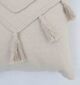 White decorative cushion with elegant and soft finish
