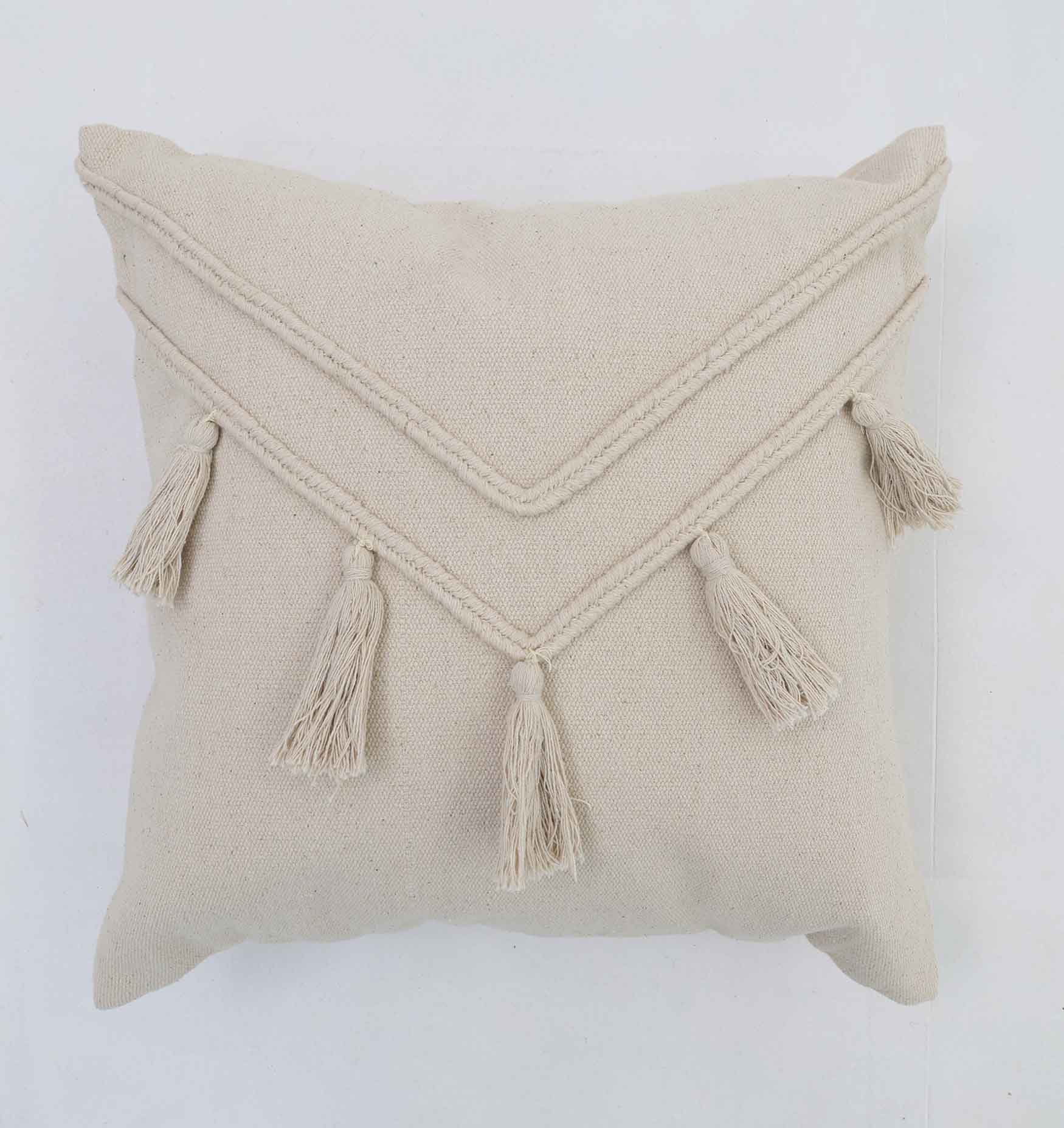 Decorative Cushion White Color — Elegant & Cozy White decorative cushion with elegant and soft finish