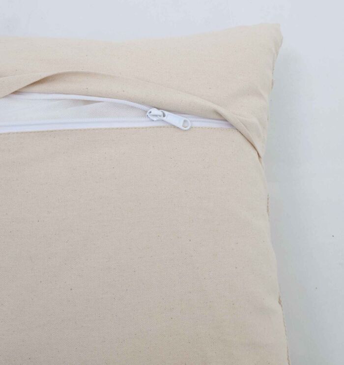 White decorative cushion with elegant and soft finish