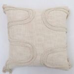 White decorative cushion with elegant and soft finish