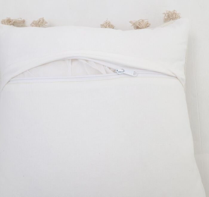 Natural color sofa cushion with soft and elegant design