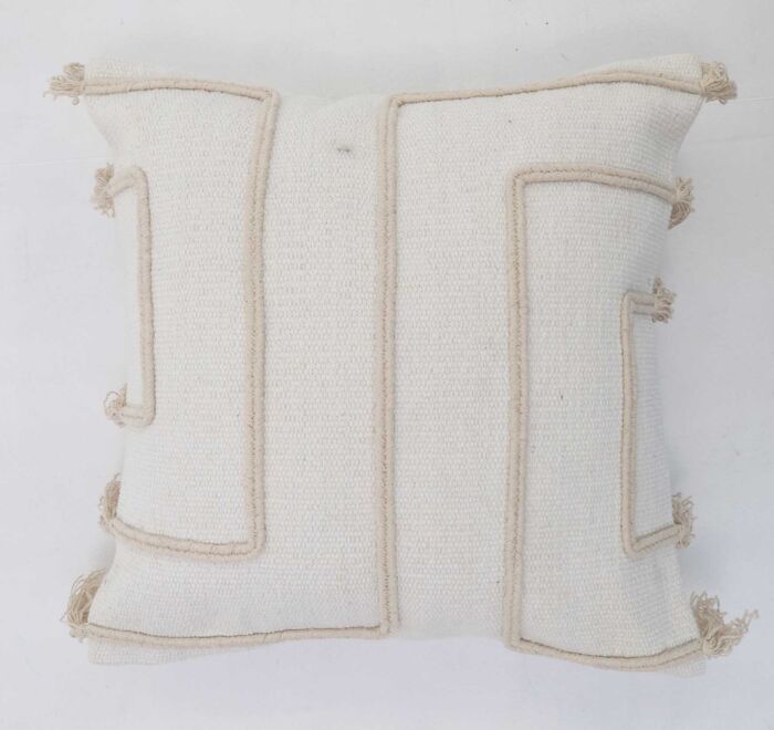 Natural color sofa cushion with soft and elegant design
