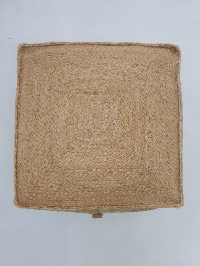 Handmade pouf seat ottoman for living room décor, puff chair and floor seating Dubai