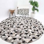 Luxury handmade leather rug for home décor, rugs Dubai, dining table rugs, and outdoor rugs UAE