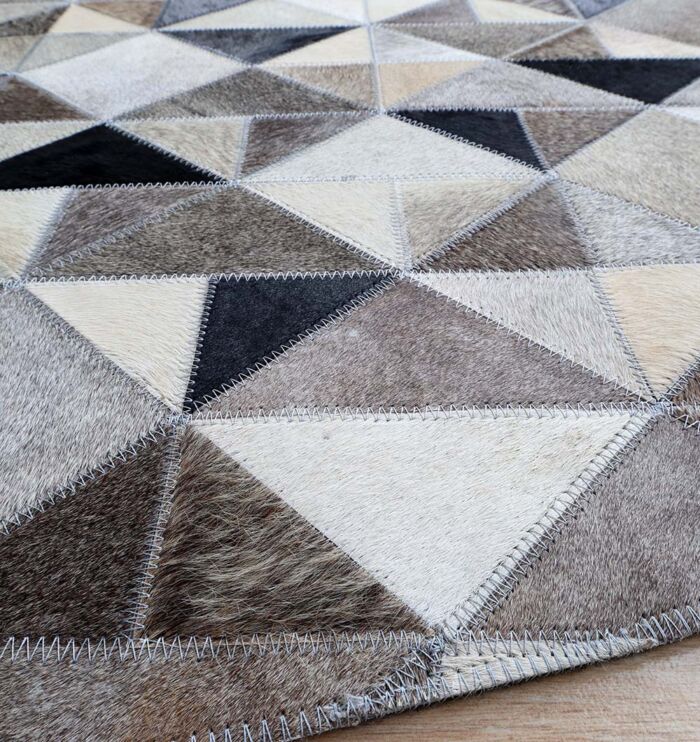 Handmade leather rug with modern finish, rugs Dubai, outdoor rugs, and dining table rugs UAE