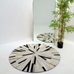 Handmade leather rug with modern finish, rugs Dubai, outdoor rugs, and dining table rugs UAE