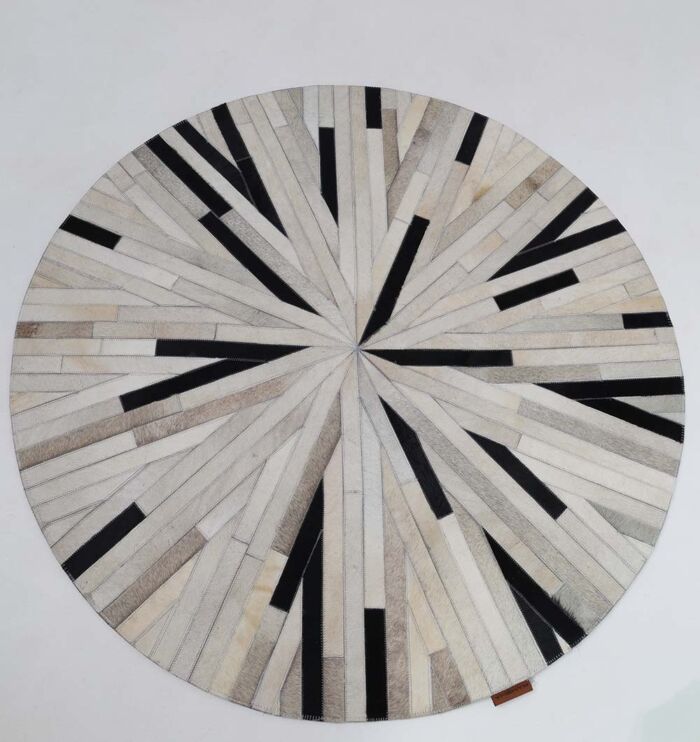 Handmade leather rug with modern finish, rugs Dubai, outdoor rugs, and dining table rugs UAE