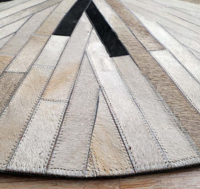 Handmade leather rug with modern finish, rugs Dubai, outdoor rugs, and dining table rugs UAE