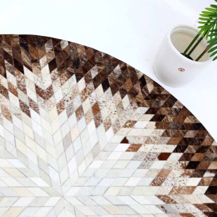 Luxury handmade leather rug for home décor, rugs Dubai, dining table rugs, and outdoor rugs UAE