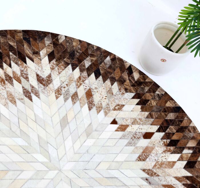 Luxury handmade leather rug for home décor, rugs Dubai, dining table rugs, and outdoor rugs UAE