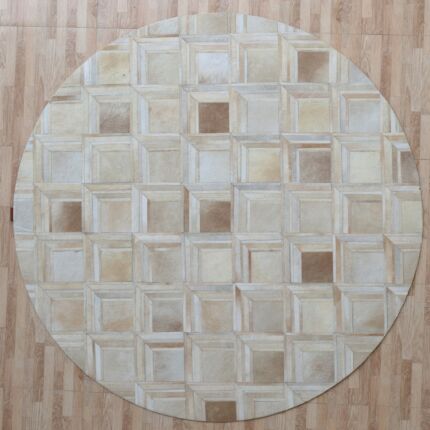 Handmade leather rug for modern interiors, rugs Dubai, outdoor rugs, and dining table rugs UAE