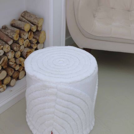 Handmade pouf ottoman, puff chair for living room décor and floor seating in Dubai