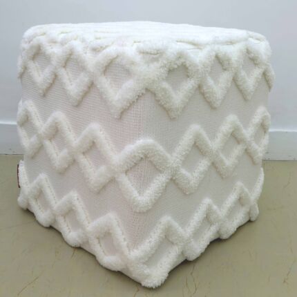 Decorative handmade pouf ottoman seat, puff chair for home décor and floor seating Dubai
