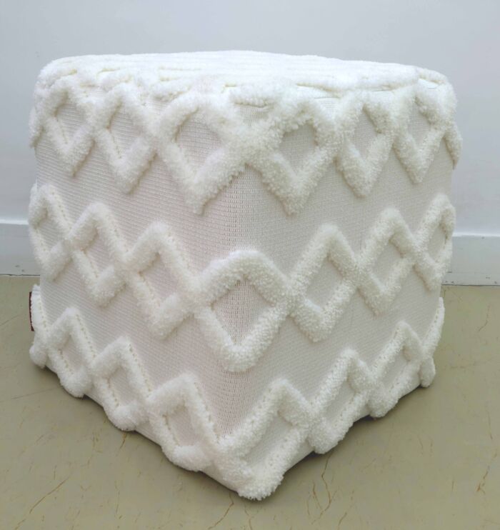 Decorative handmade pouf ottoman seat, puff chair for home décor and floor seating Dubai