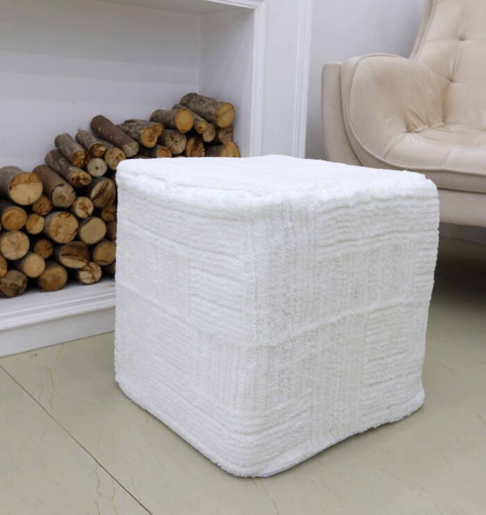 Decorative handmade pouf ottoman seat, puff chair for home décor and floor seating Dubai