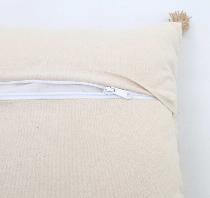 Natural color cushion for home décor with soft texture