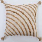 Natural color sofa cushion with soft and elegant design