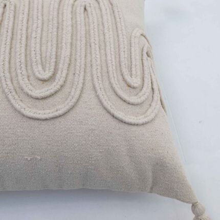 Natural color cushion for home décor with soft texture