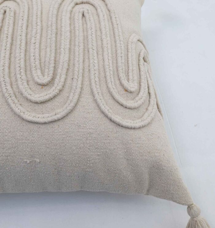 Natural color cushion for home décor with soft texture