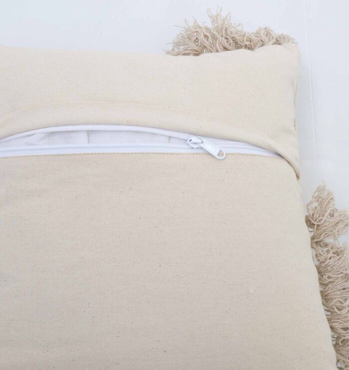 Natural color cushion for home décor with soft texture