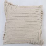 Natural color cushion for home décor with soft texture