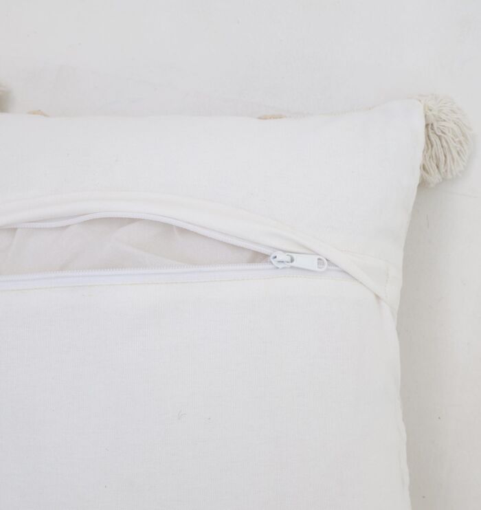Natural color cushion for home décor with soft texture