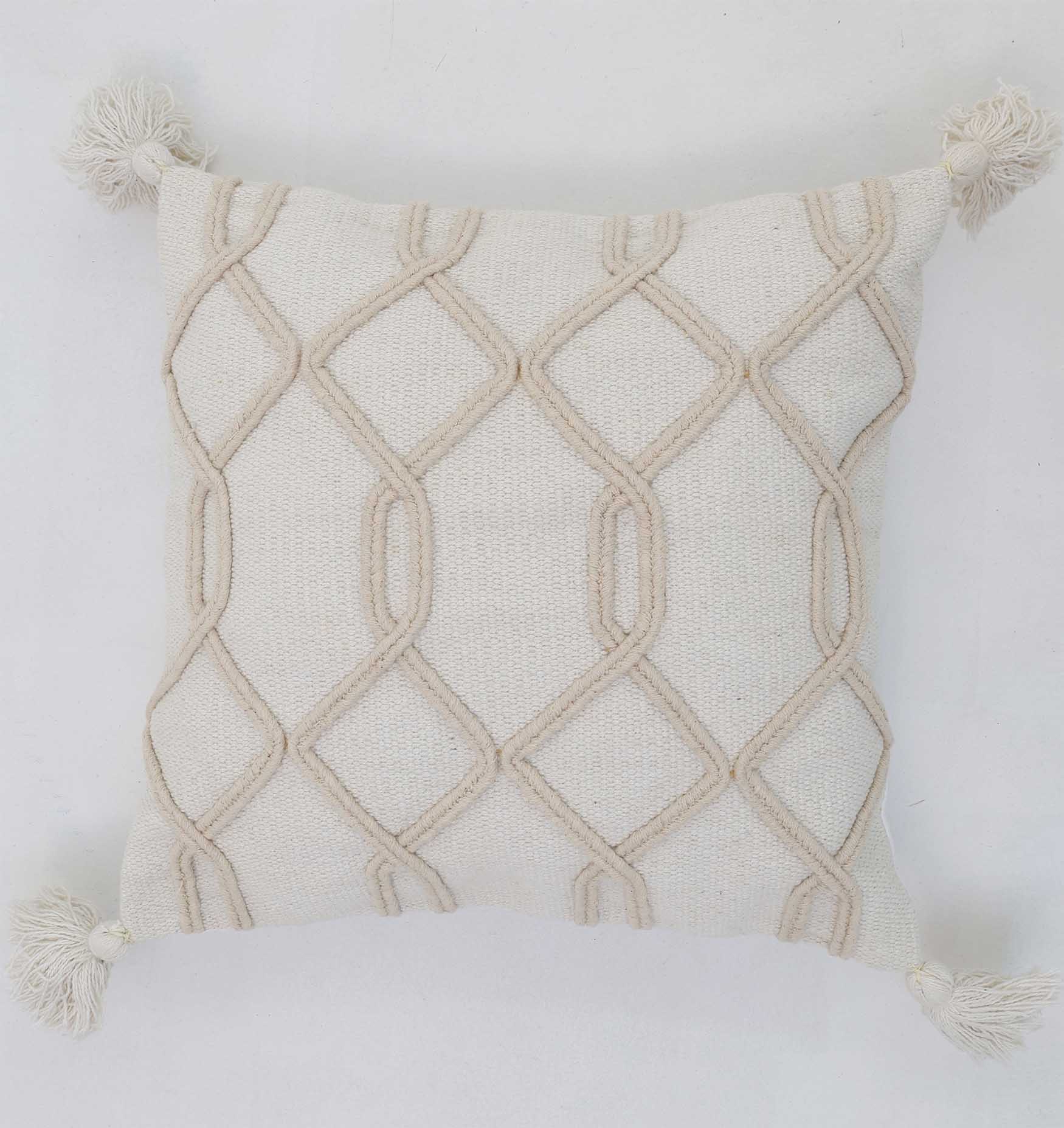 Home Decor Natural Color Cushion — Elegant & Cozy Natural color cushion for home décor with soft texture