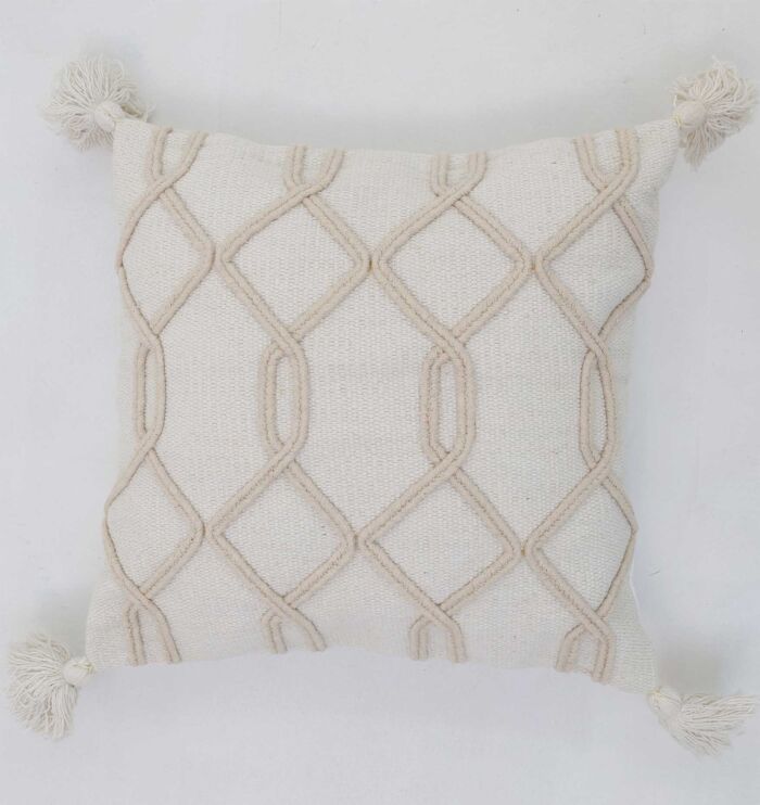 Natural color cushion for home décor with soft texture