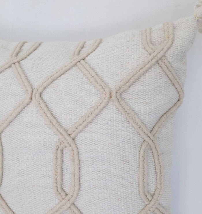 Natural color cushion for home décor with soft texture
