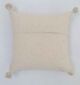 Handmade decorative tassel cushion in natural shade