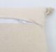 Handmade decorative tassel cushion in natural shade