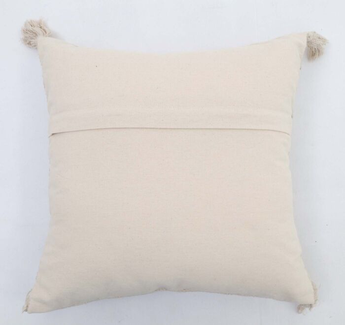 Natural color decorative tassel cushion with soft fabric