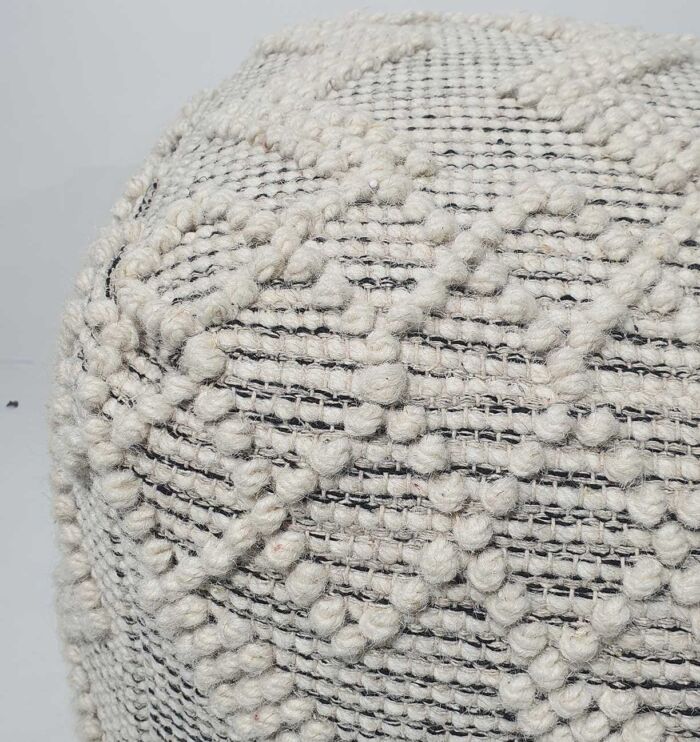 Handcrafted pouf chair for stylish seating, modern pouf seat, and puff chair for living room décor
