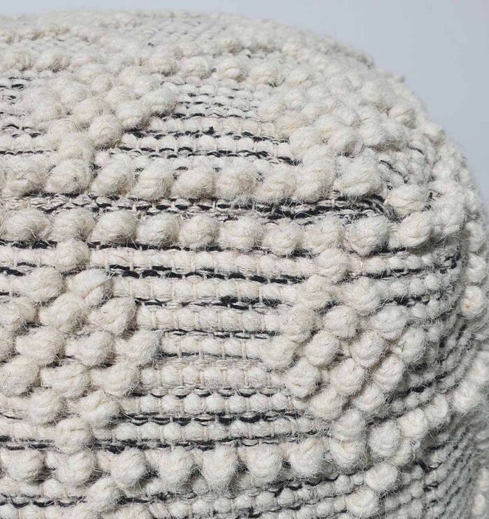 Handcrafted pouf chair for stylish seating, modern pouf seat, and puff chair for living room décor