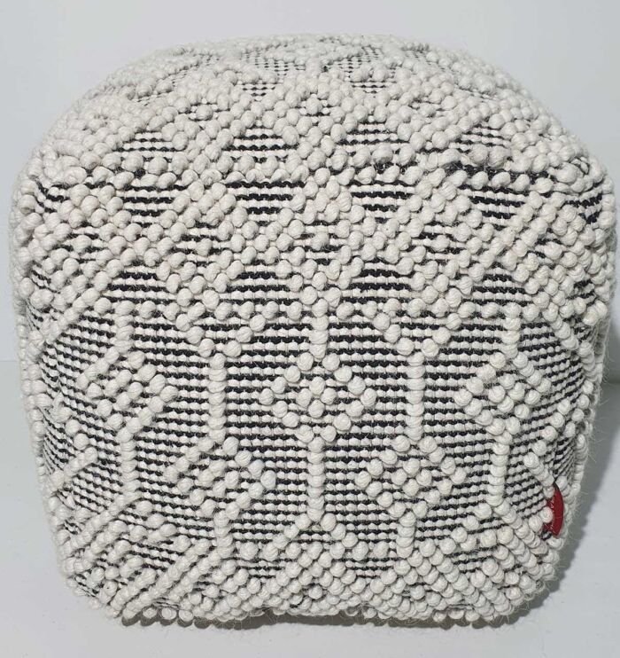 Decorative pouf chair for living room seating, handmade pouf seat, and modern puff chair for home décor