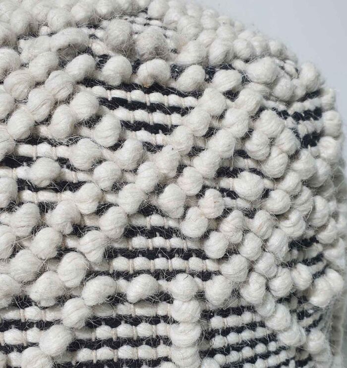 Decorative pouf chair for living room seating, handmade pouf seat, and modern puff chair for home décor